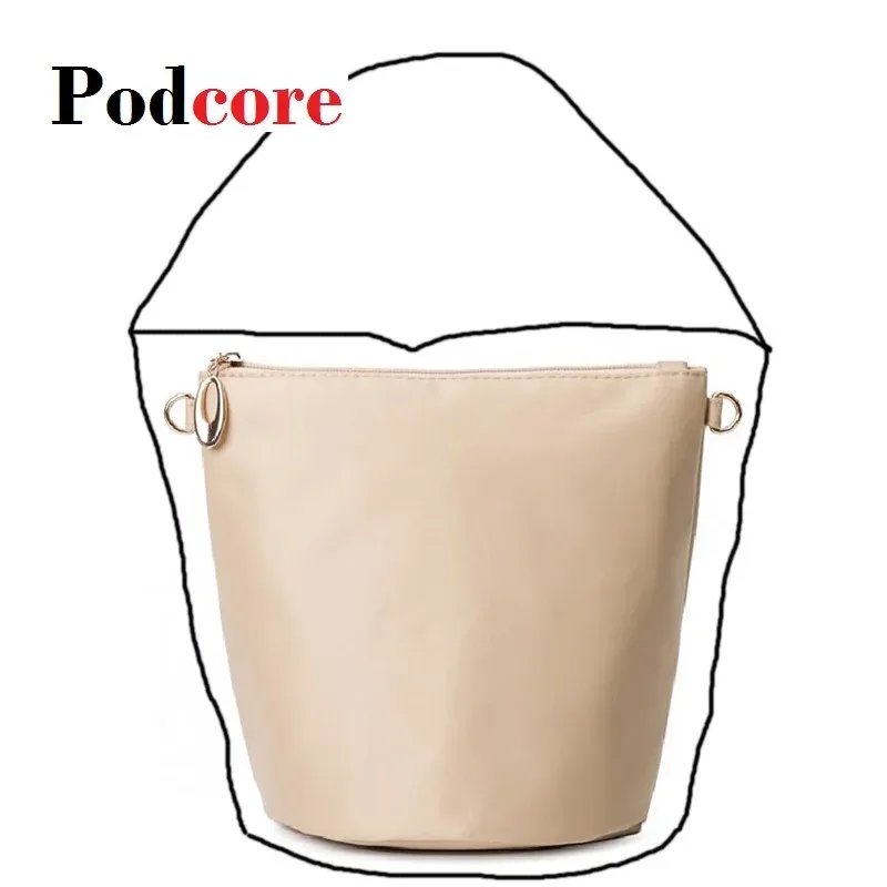 sac organisateur pour sac à main seau, inserts de sac seau (abricot, noir, café)