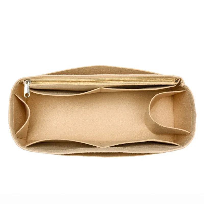 organisateur de sac à main en feutre polyester anti-affaissement, insert de forme pour sac à bandoulière et sac de transport, avec compartiments de rangement