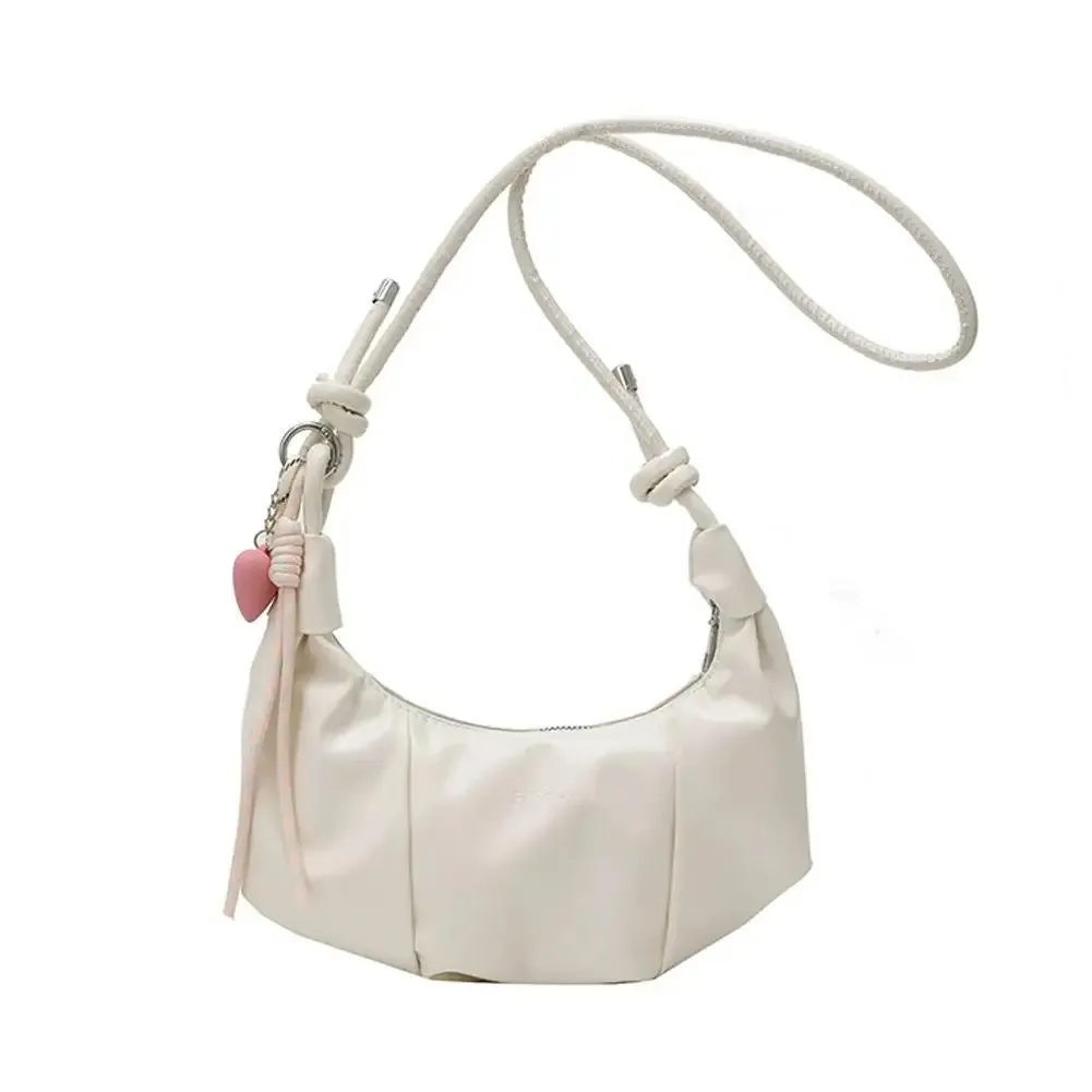 sac à bandoulière plissé en forme de nuage, sac à bandoulière en pu pour femmes, sac à bandoulière élégant en simili cuir