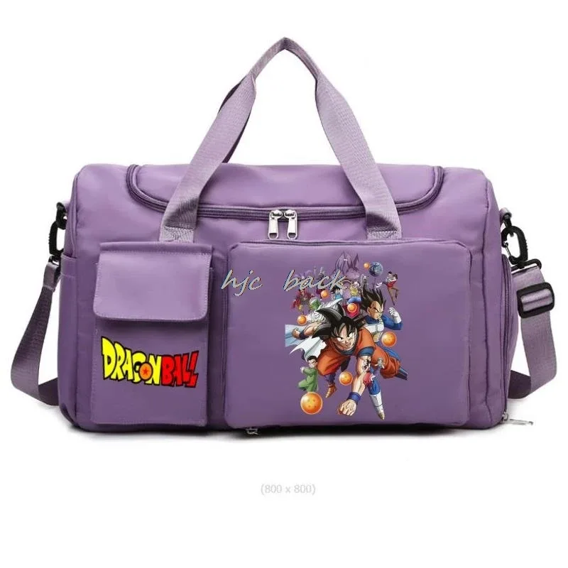 sac de rangement de grande capacité imprimé dragon ball, sac à bandoulière, accessoires de camping, sac de voyage avec séparation sec/humide