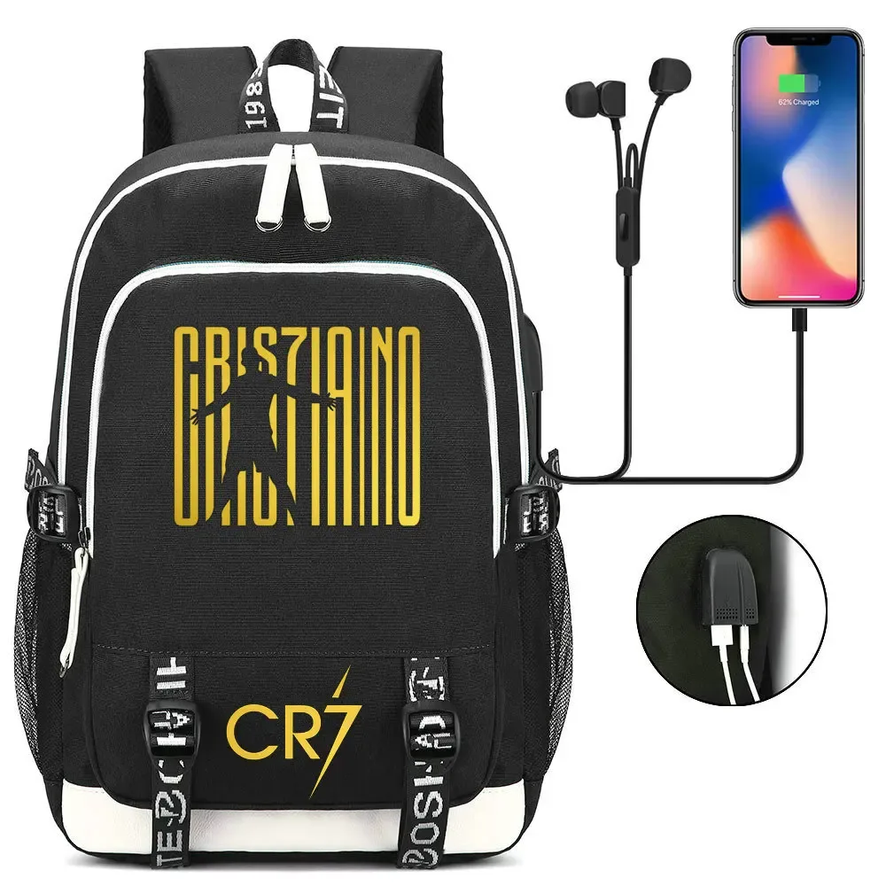 sac à dos camouflage cr7, sac d'école pour adolescents, filles, garçons, femmes, hommes, étudiants du secondaire, grand sac pour ordinateur portable, mochilas