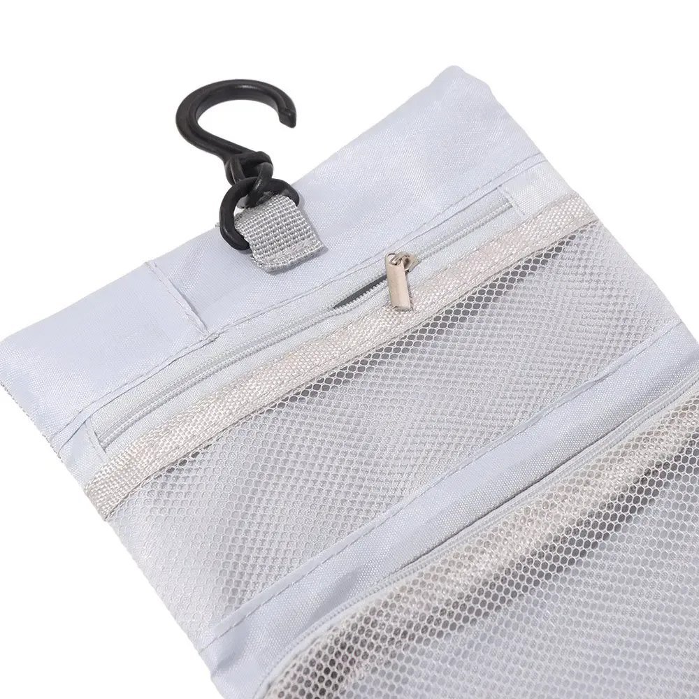 sac de toilette pliable de style japonais avec crochet, sac de rangement pour articles de toilette, sac de rangement pour articles de toilette à suspendre, grande capacité, sac cosmétique pour hommes