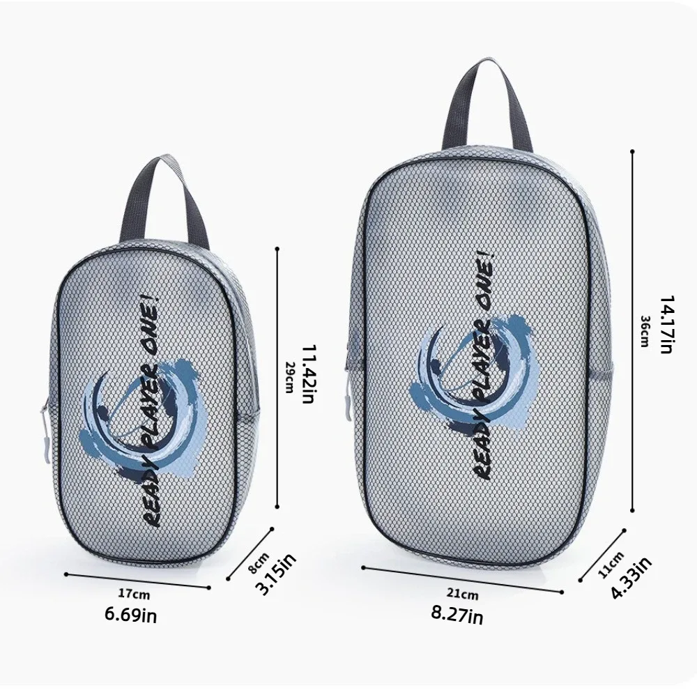 sac de rangement portable étanche avec fermeture éclair, grande capacité, sac à cosmétiques translucide, couleur unie, facile à nettoyer, sac de natation