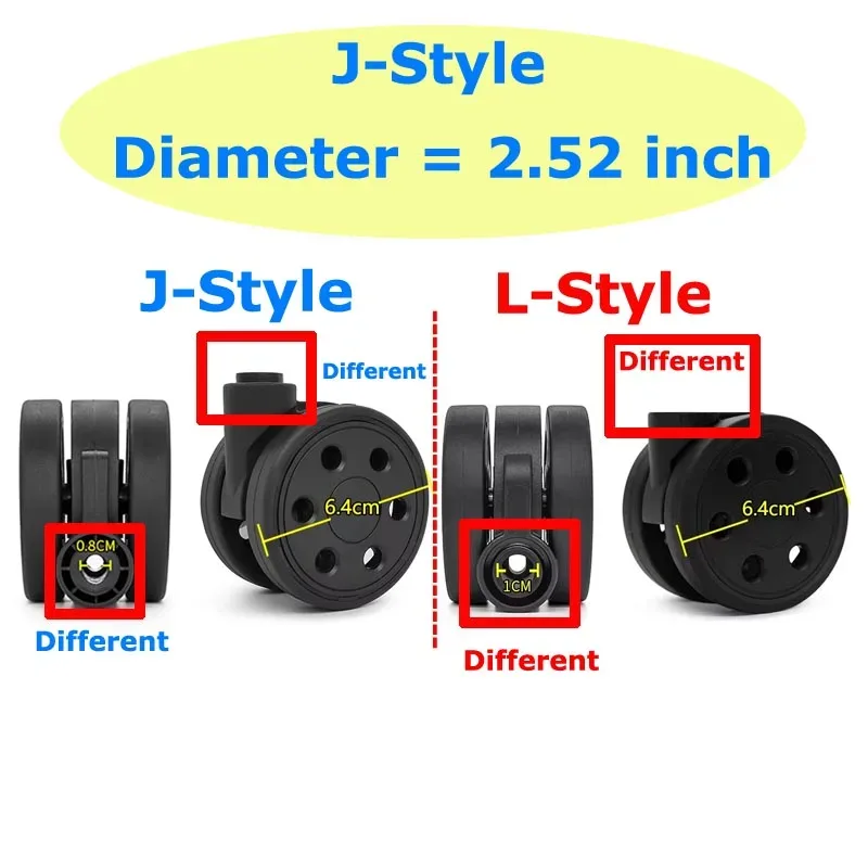 roues de remplacement pour valises rimowa, diamètre 2,52 pouces/5 cm, pour réparation de valises rimowa