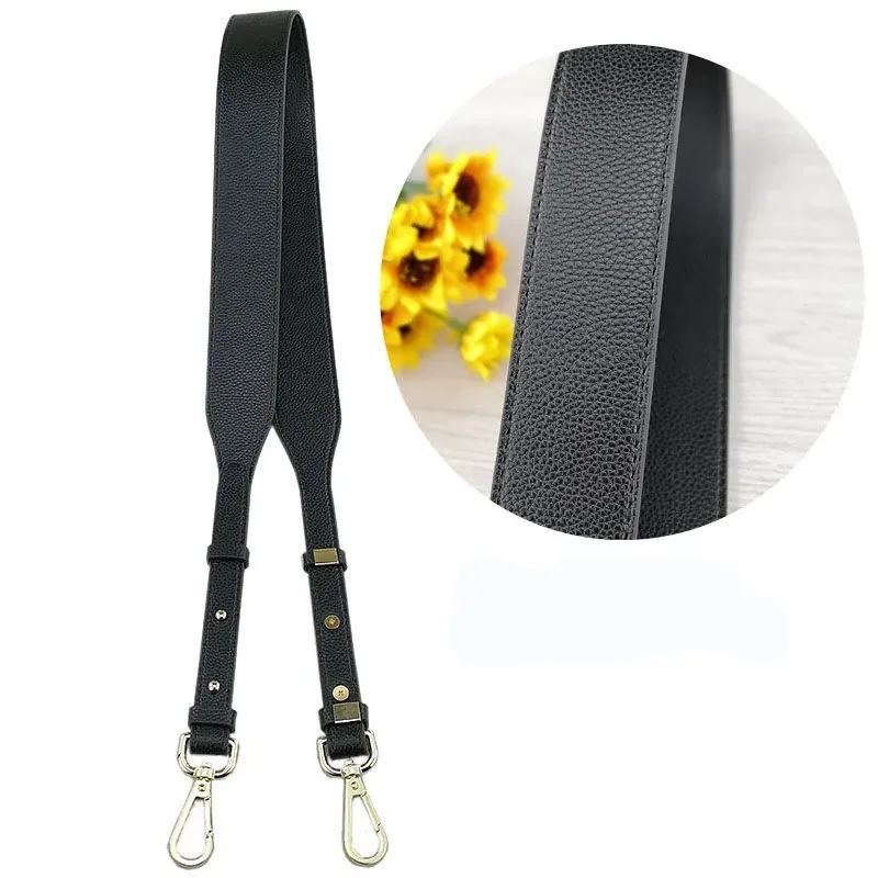 sac en cuir pu de 4cm de large, sac à bandoulière multicolore noir réglable, sangle en cuir, accessoire de sac de haute qualité