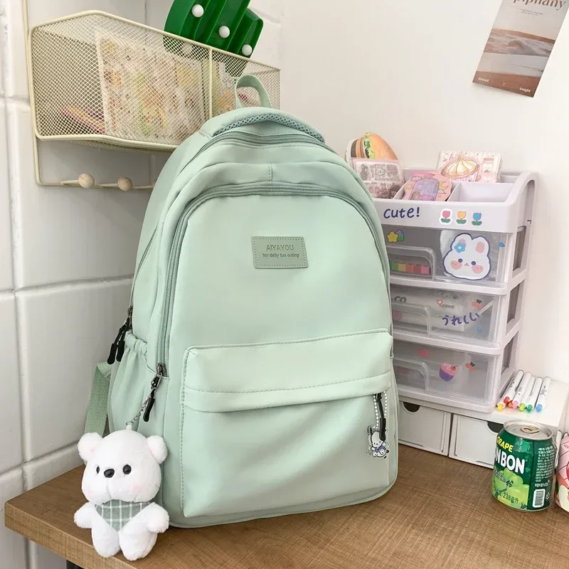 nouveau sac à dos tendance pour femme et homme, grande capacité, imperméable, pour collège, ordinateur portable, école, voyage, livres, style mignon et cool