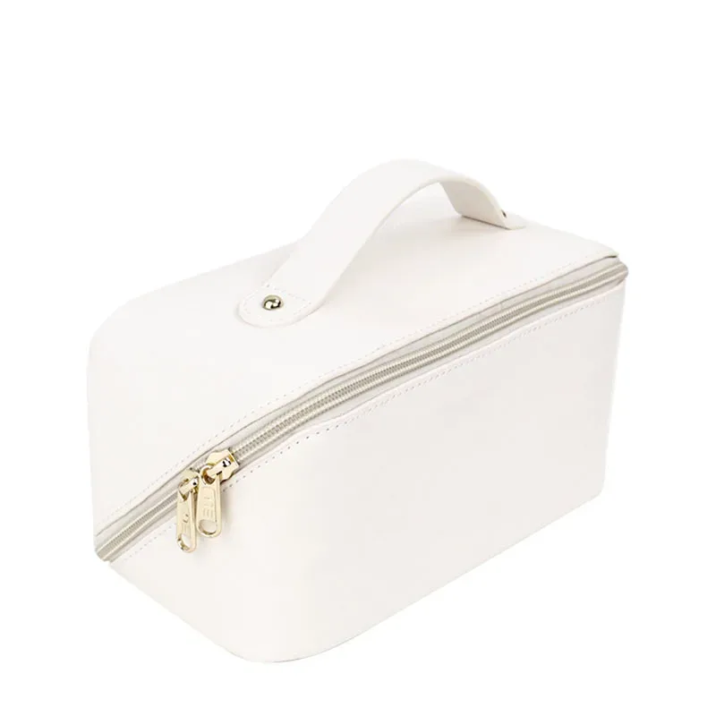 sac de maquillage portable en forme d'oreiller grande capacité avec lettres personnalisées, sac de rangement étanche pour femmes, sac de voyage pour cosmétiques