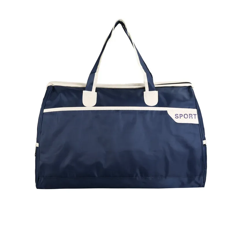 sac polochon de voyage en nylon, sac de rangement extérieur, grande capacité, paquet de voyage pour courte distance, sac d'embarquement pliable, sac à main pour bagages
