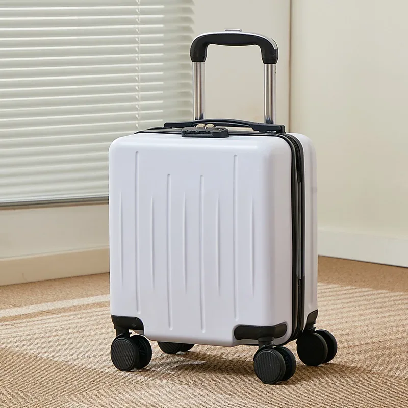 valise de voyage unisexe à roulettes pc, 14 pouces, haute qualité, à la mode, abs, mini valise d'embarquement, petite main, lu