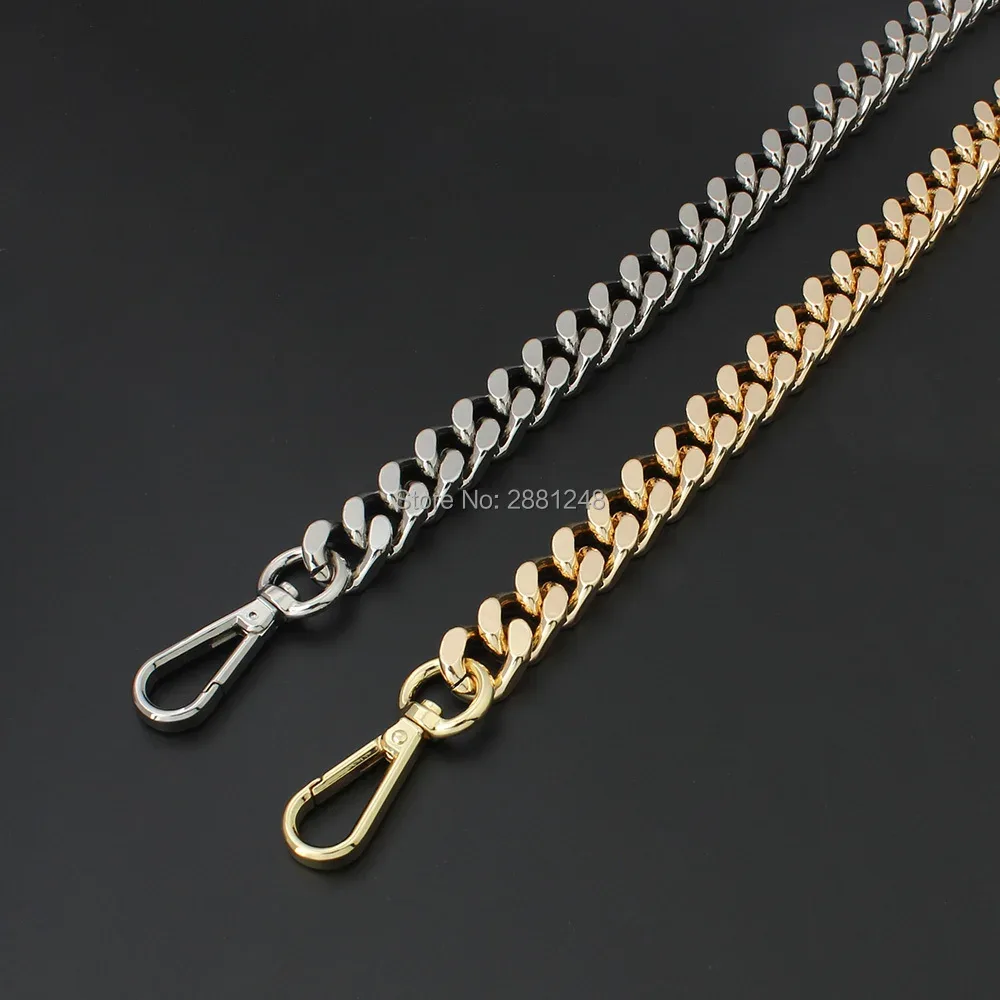 chaîne de fabrication en aluminium avancée de 15mm, 1 à 5 pièces, pièces de sacs légers, poignées de bricolage, accessoires, sangles de sac à main, chaînes de sac à bandoulière
