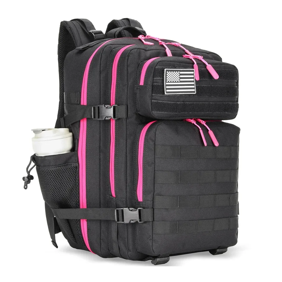 lhi 45l sac à dos tactique pour hommes et femmes grand athlète sac de sport sports de plein air randonnée survie sac à dos avec porte-bouteille
