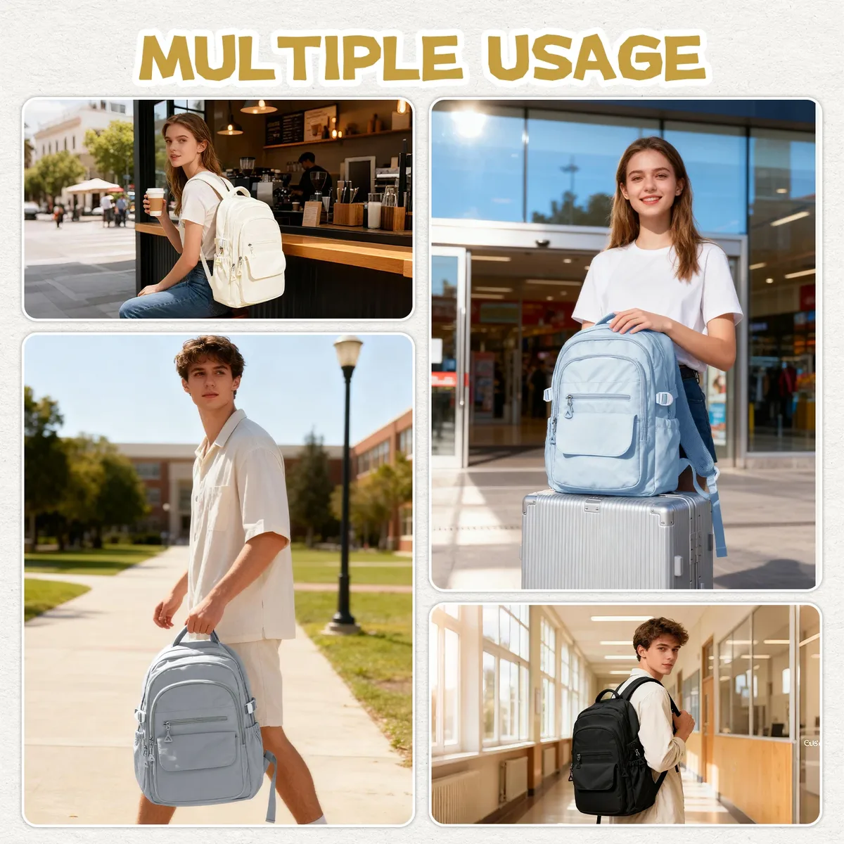 sacs à dos y2k, sacs d'école de style japonais pour filles et garçons, sac à dos de voyage, sac à dos pour ordinateur portable, sac à dos décontracté