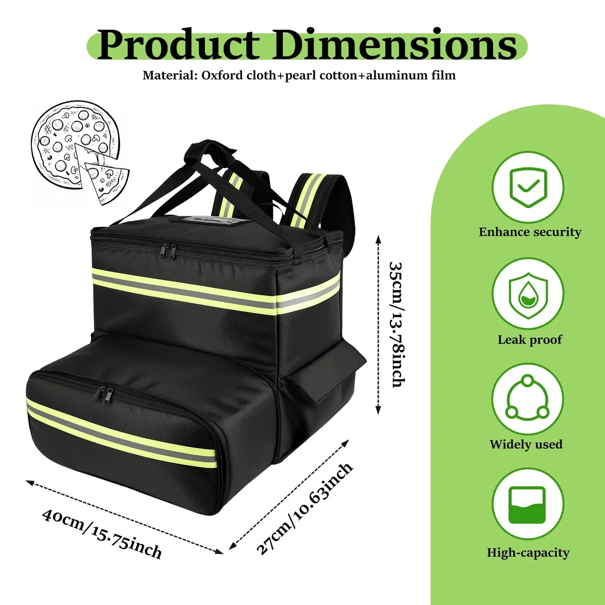 sac à dos isotherme, sac à dos isotherme pour pique-nique, sac à dos pour garder les aliments frais, sac de voyage pour le camping en plein air, sac de livraison pour aliments