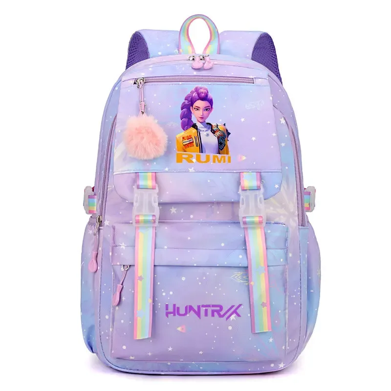 sac à dos kpop demon hunters pour étudiantes, lycéennes, collégiennes, polyvalent, adapté au quotidien et aux activités de plein air