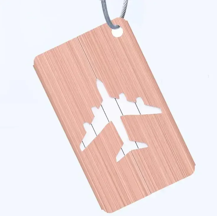 nouvelle mode étiquettes de bagages en alliage d'aluminium femmes hommes bagages de voyage valise nom porte-étiquette accessoires de voyage