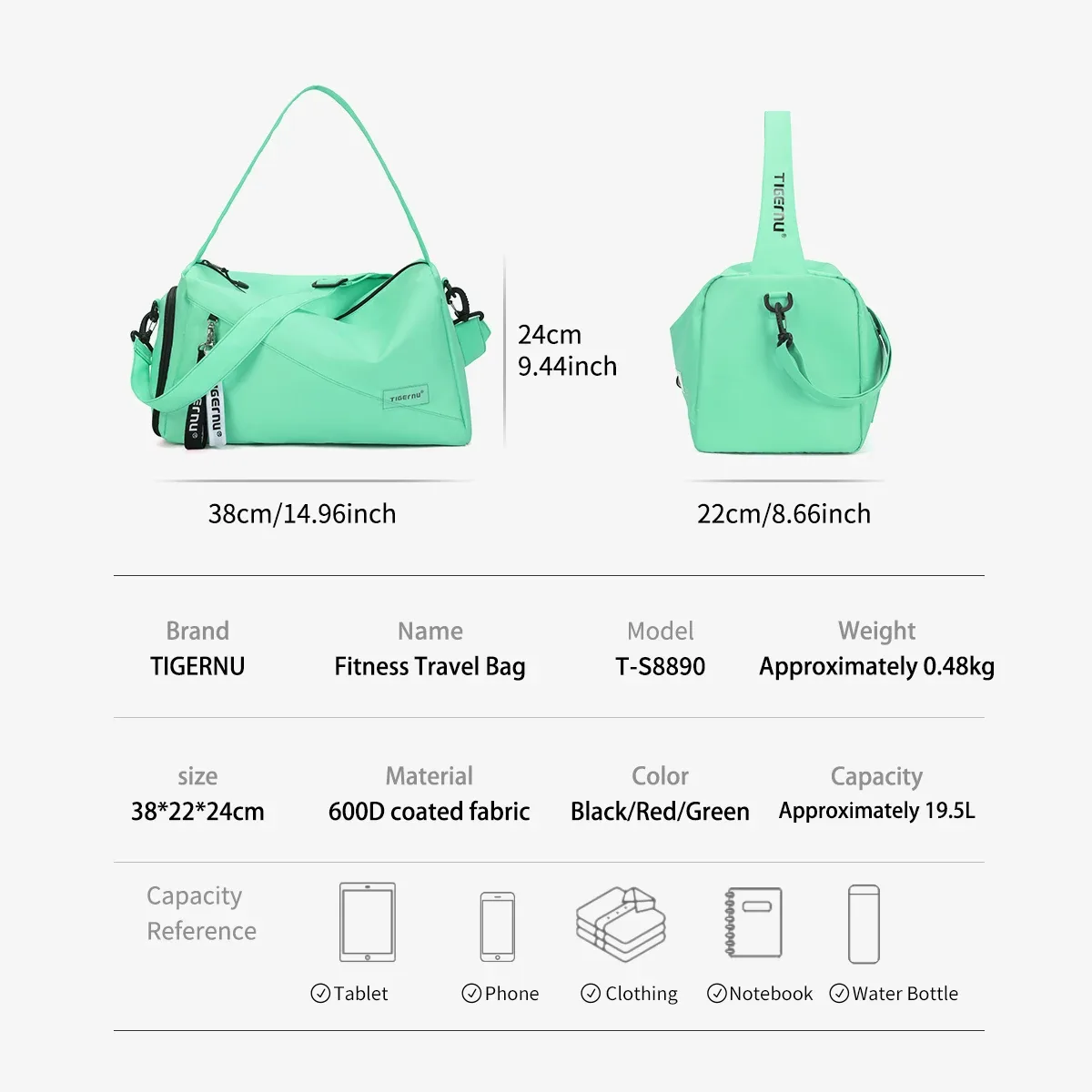 tigernu femmes sacs sacs de voyage pour femmes sac à main sacs de sport légers femme sac de sport filles sac à bandoulière hommes sac à bandoulière