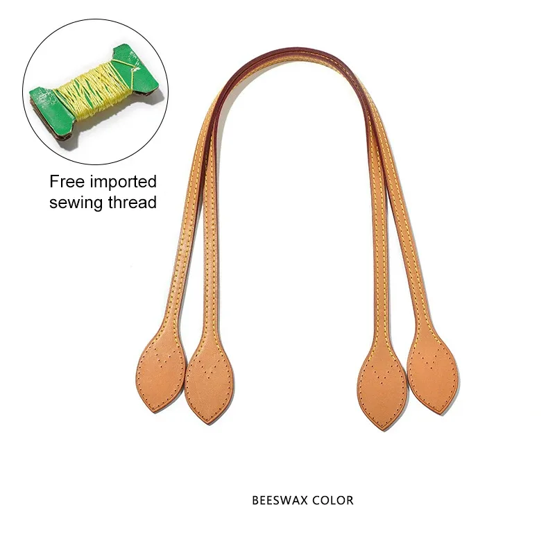 ceinture en cuir tanné végétal de 60cm, bretelles d'épaule de remplacement de bande de ceinture en cuir véritable pour sac à main féminin, poignée de sac à dos