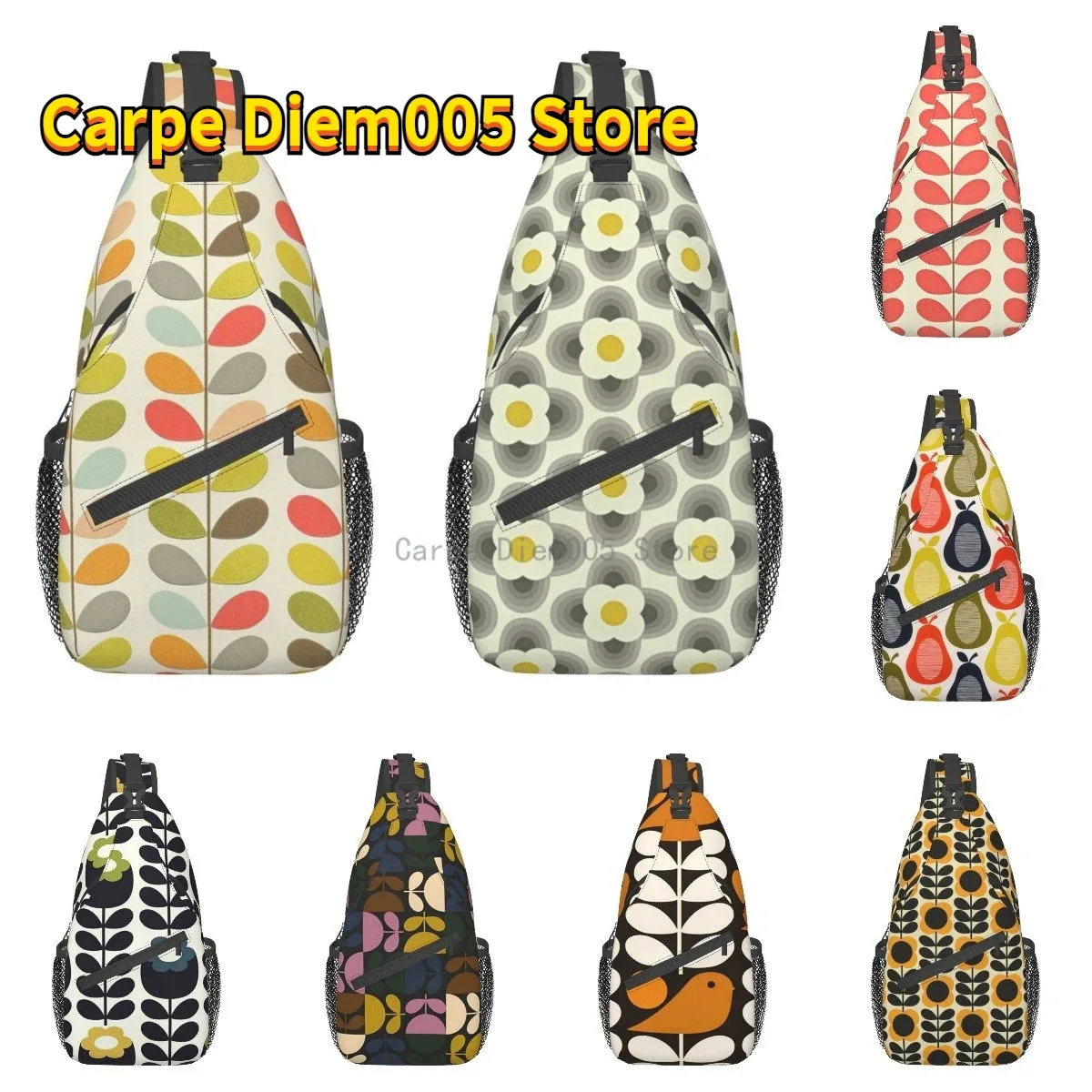 orla kiely sling crossbody chest bag pour homme, sac à dos initié pour la randonnée