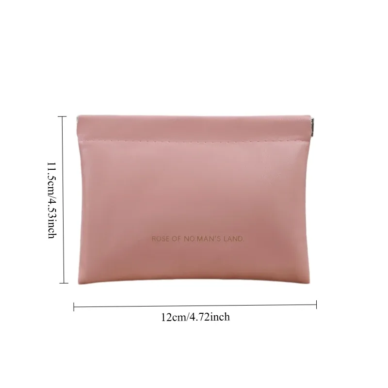 mini sac de rangement pour shrapnel, 1 pièce, fermeture automatique, sac de rangement, porte-monnaie, sac à cosmétiques, sac de voyage portable, cadeau pour fille