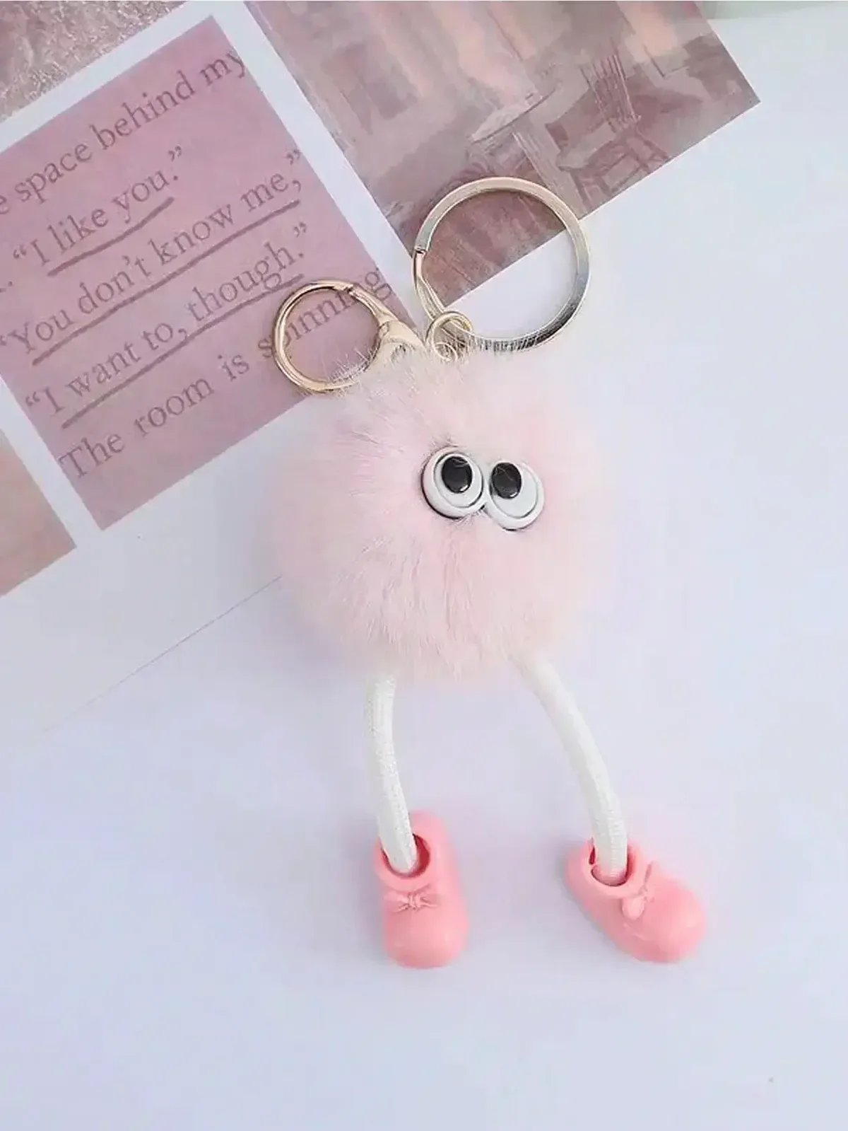 porte-clés en peluche mignon pour femmes, sacs à dos, sac kawaii moelleux, pendentif à breloque, coquette y2k, cadeau pour femmes et filles, accessoires de sac