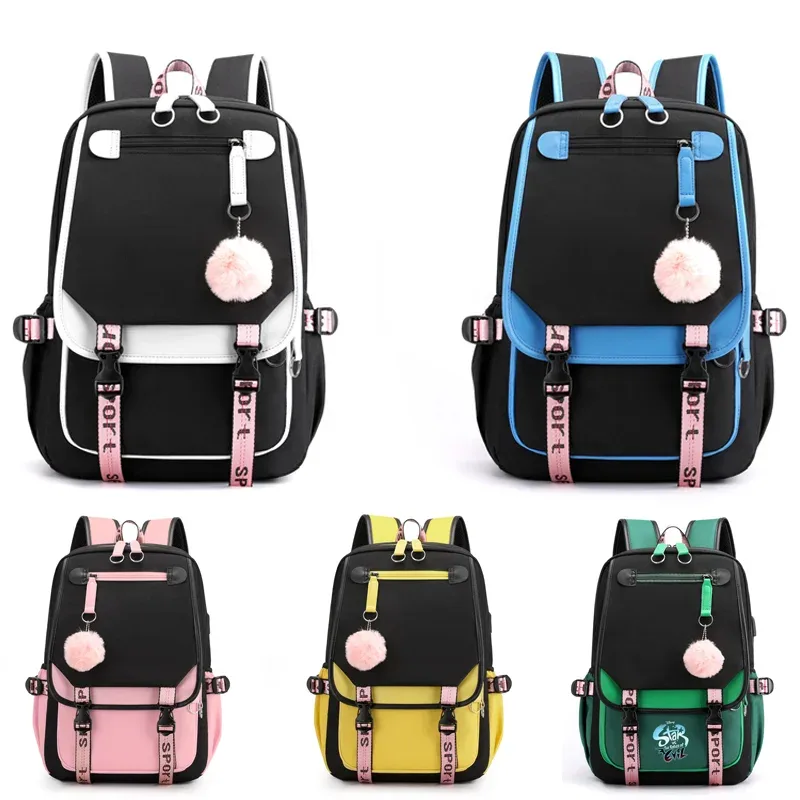 Sac à dos de voyage pour hommes et femmes, sacs à dos Mochila pour adolescents, chargement USB, sac à dos pour ordinateur portable, mode