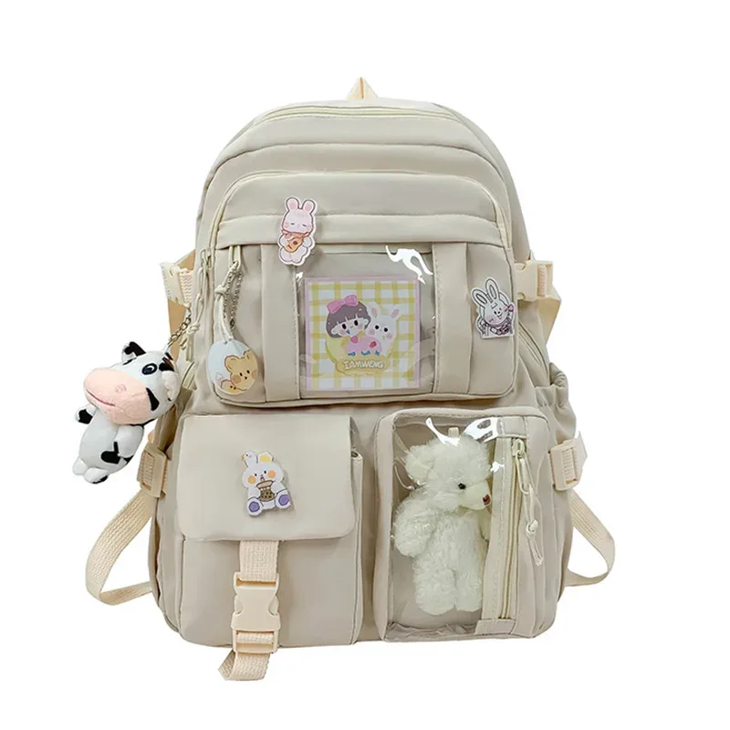 sac à dos de grande capacité pour filles et garçons, sac à dos monochrome, sac de voyage à la mode, utilisation scolaire 03gt, initié aux femmes, nouveauté
