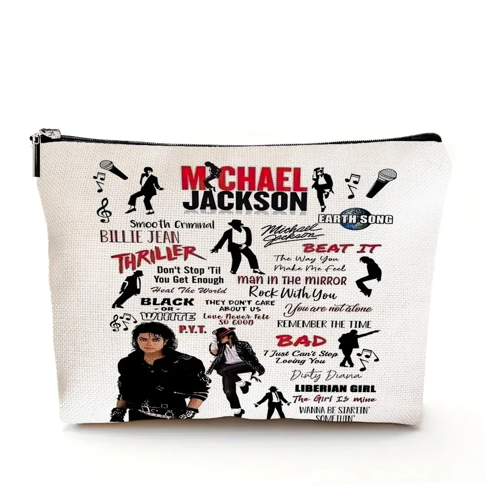 sac à cosmétiques michael jackson, sacs de maquillage double imprimé super star, sac à main de mariage pour femmes, organisateur de voyage pour dames, portefeuille pour enfant