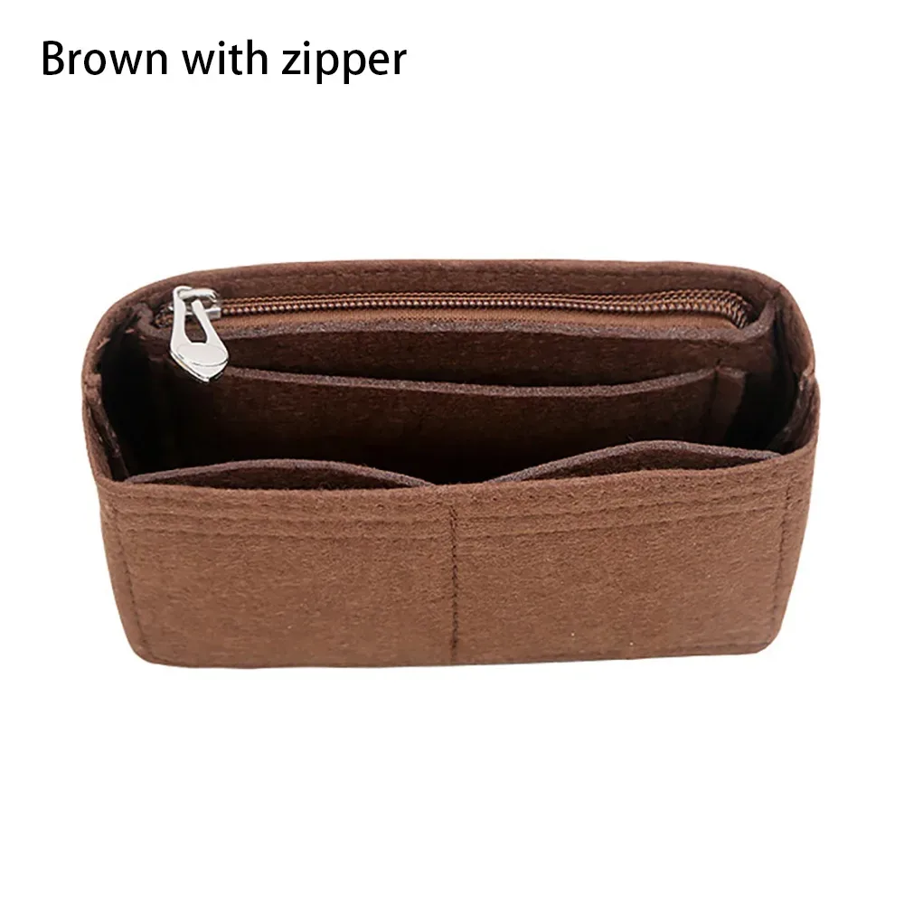 1 pièces multi-poches sac organisateur pour longchamp mini sac sac de rangement le sac de doublure feutre sac à main insérer sac à main doublure sac