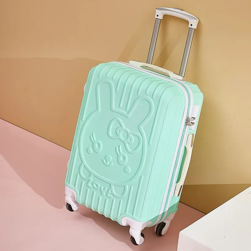 sac à bagages à roulettes de dessin animé mignon, bagage à main avec mot de passe, bagage à roulettes, bagage à main étudiant, 20 po