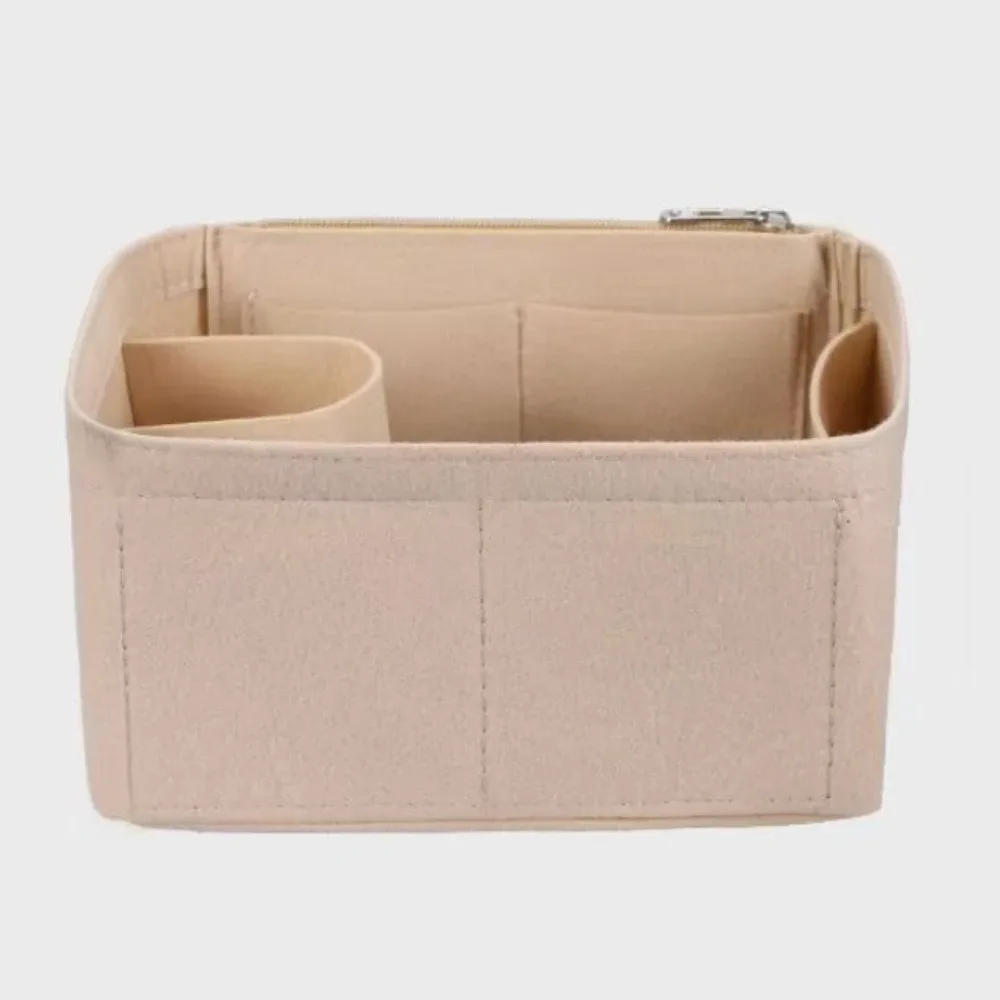 organisateur de sac en feutre, insert de sac à main, pochette de rangement pour panier à légumes, doublure intérieure multi-usages anti-usure