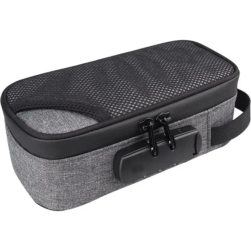 nouveau sac de rangement avec serrure à combinaison, étui de rangement de voyage portable pour hommes/femmes, boîte de maquillage verrouillable, sacs à main de toilette de beauté