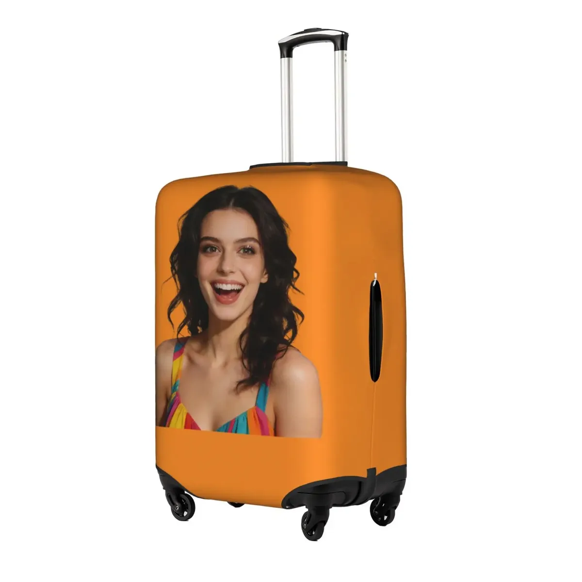 housse de protection pour bagages personnalisable avec texte, élastique, avec votre design, pour valises de voyage de 18 à 32 pouces