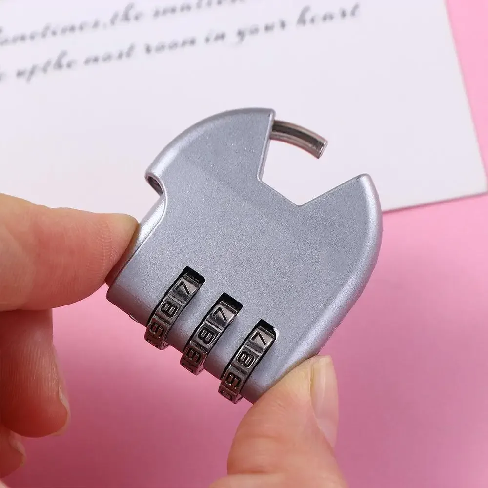 cadenas de voyage en forme de cœur pour bagages, serrure à combinaison, cadenas en forme de cœur, cadenas à code douanier tsa