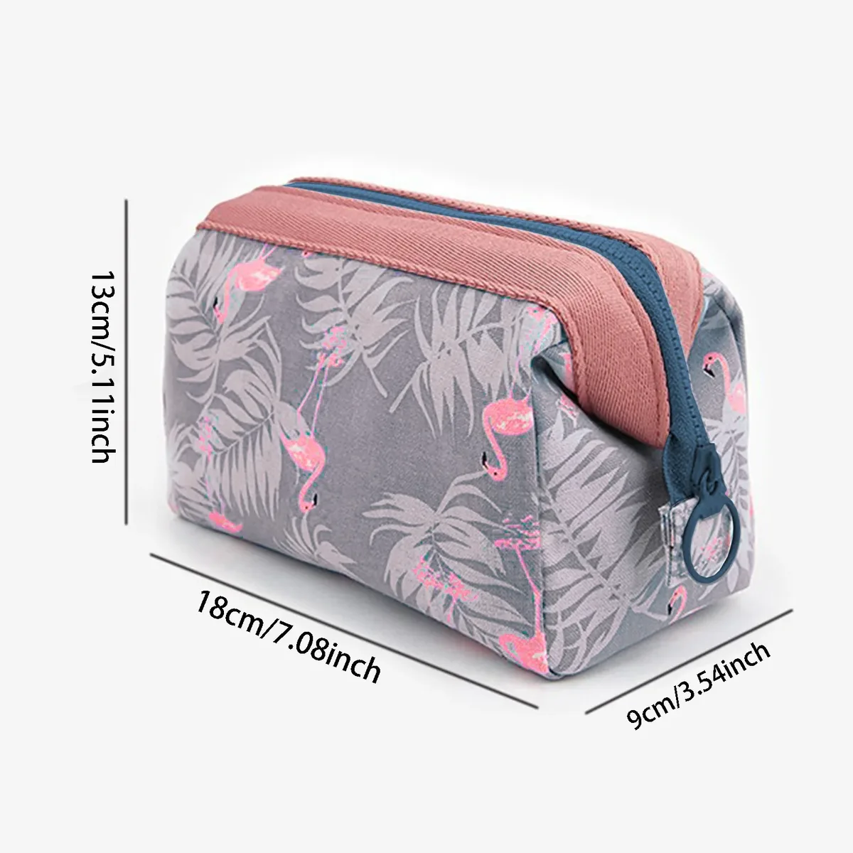 trousse de maquillage femme flamingo, sac de voyage essentiel, trousse de toilette portable, sac cosmétique grande capacité, organisateur de rangement