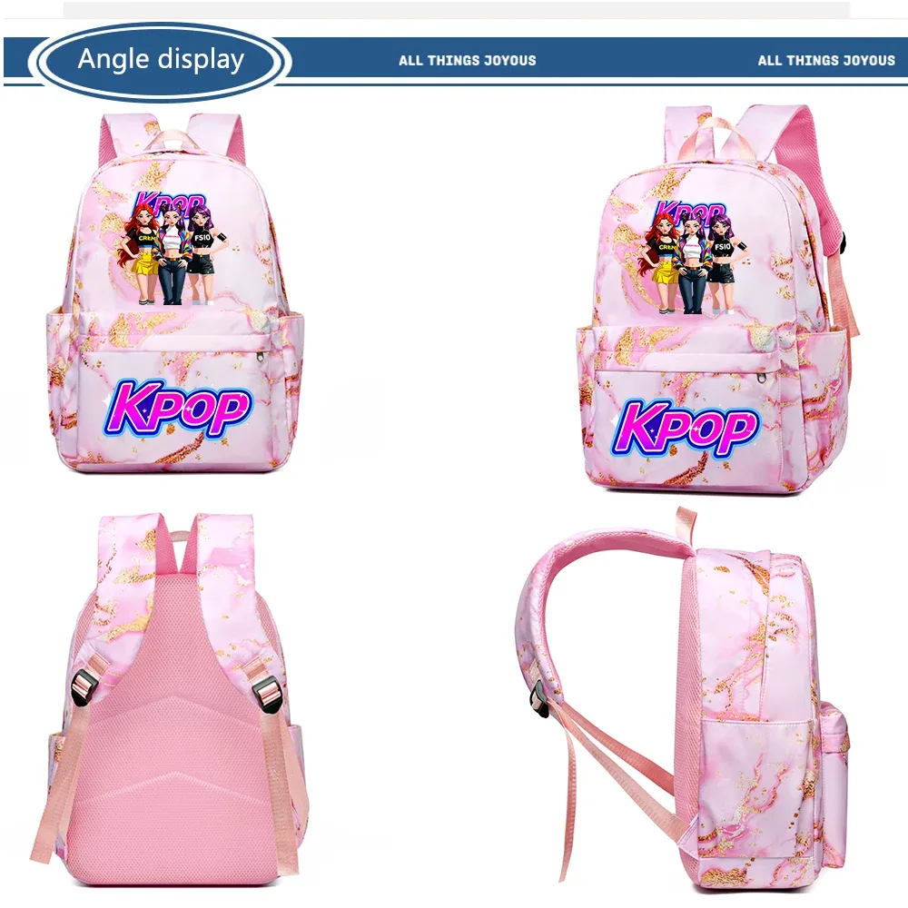 ensemble de 4 sacs à dos à motif de groupe de filles k-pop, le cadeau parfait pour les fans de k-pop