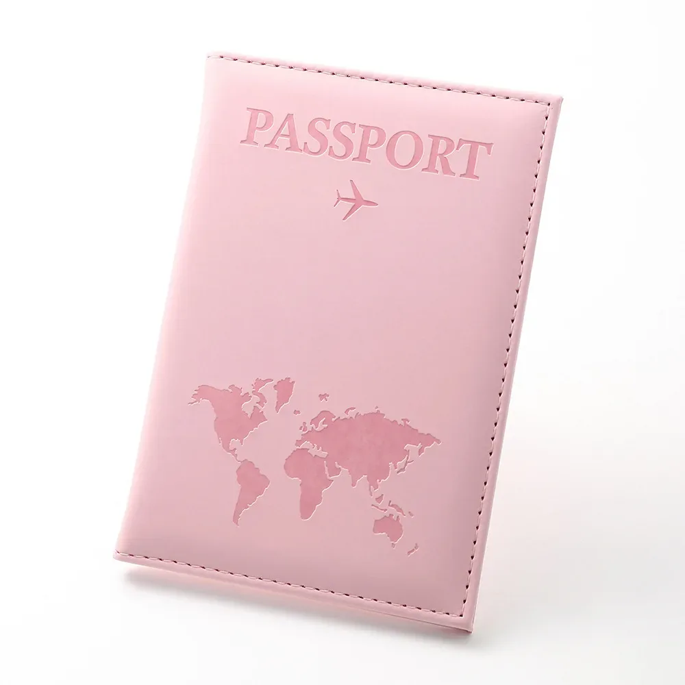 porte-passeport en pu, housse de passeport pour voyages en plein air et voyages d'affaires, étui pour passeport, portefeuille pour passeport, sac pour passeport, accessoire de voyage