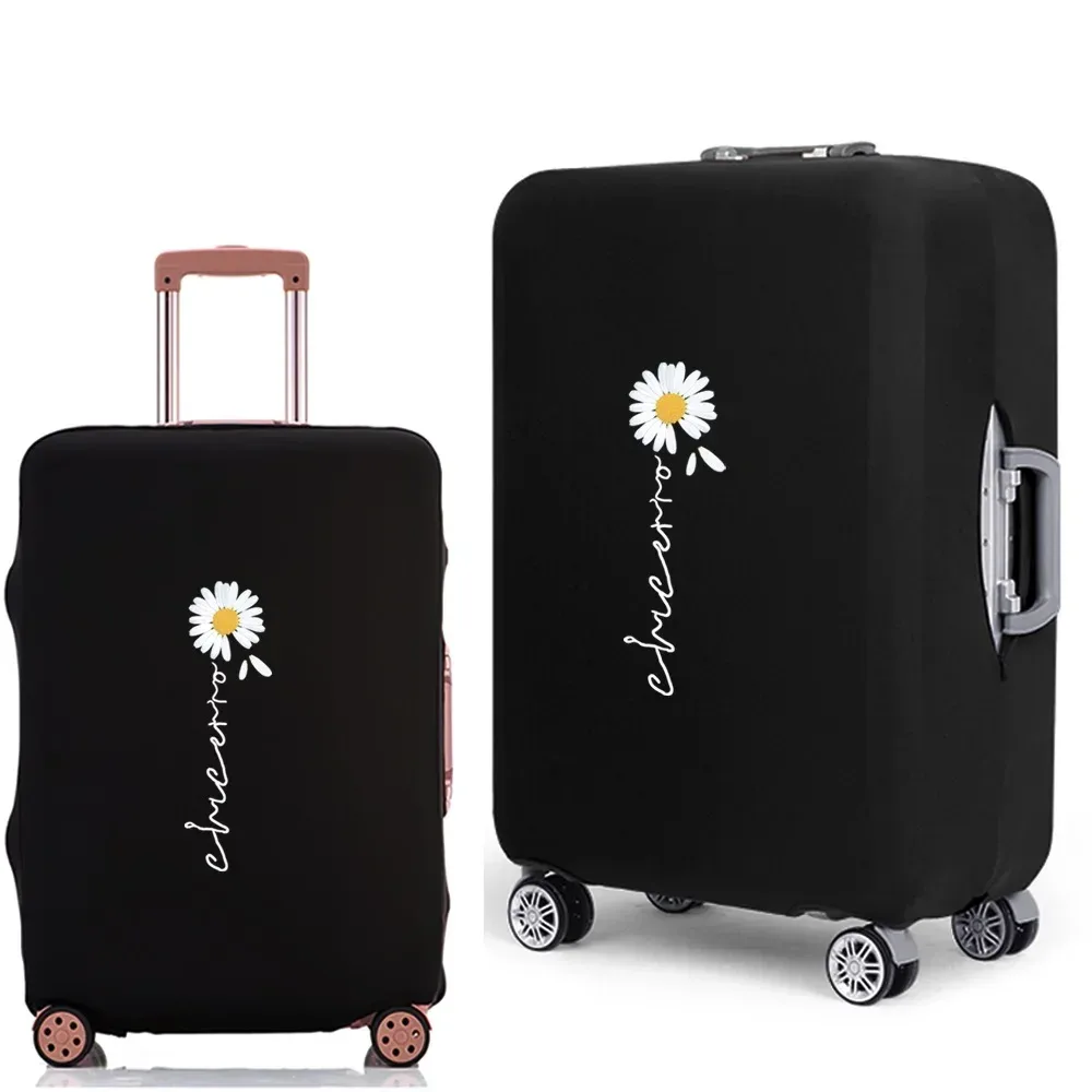 housse de protection pour valise à bagages, épaisse, élastique, anti-poussière, pour valise de 18 à 28 pouces, série daisy, accessoires de voyage