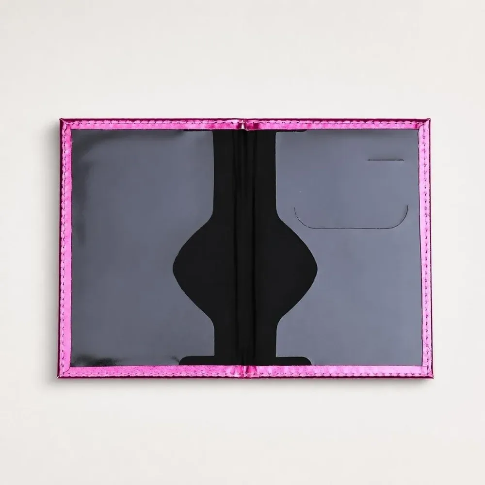 porte-passeport en cuir pu tendance, imperméable, brillant, avec paillettes, porte-cartes de crédit, multifonction, pour voyages d'affaires
