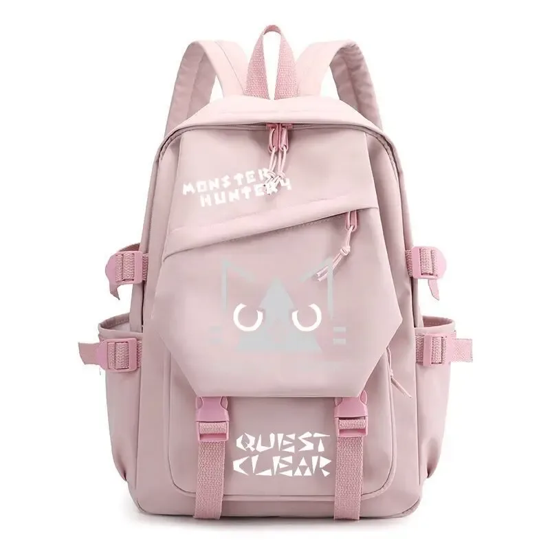 sac à dos monster hunter wilds felyne rathian, sac à dos à bandoulière, sac d'école pour étudiants, sac à dos tendance, sac de voyage