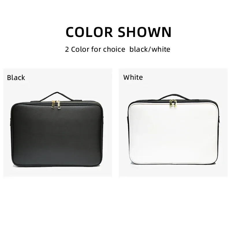 trousse de maquillage en cuir pu de grande capacité, trousse à cosmétiques professionnelle, trousse de maquillage étanche, trousse de beauté, essentiel de la présidence, nouveau