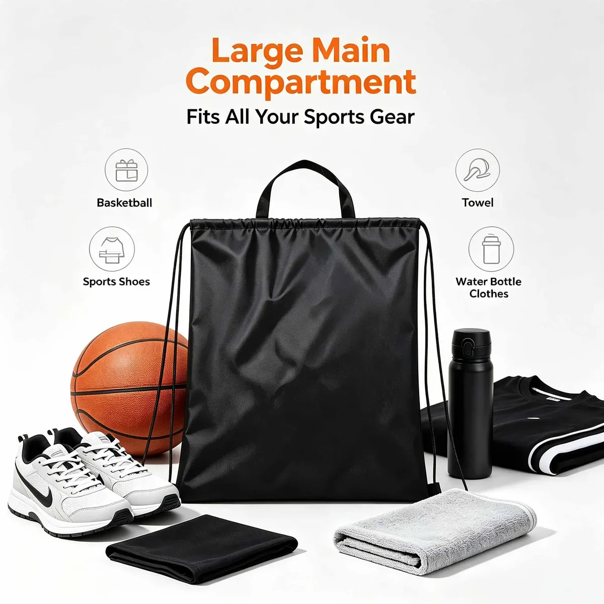 sac de rangement pliable multi-pièces, sac à cordon, pour sports de plein air, événements de marathon, sac à dos de voyage