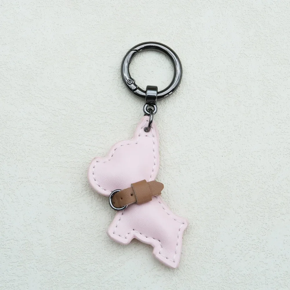 mignon bouledogue français porte-clés mignon chiot dessin animé en cuir pu chien cintre animal chien mode bouledogue sac pendentif sac à dos décoration
