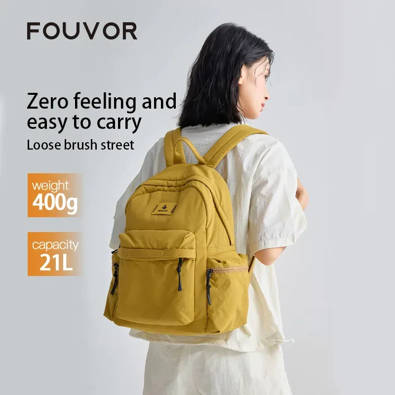 sac à dos tendance fouvor 2026 pour femme, léger, décontracté, pour voyage, étudiant, école, trajets urbains, 