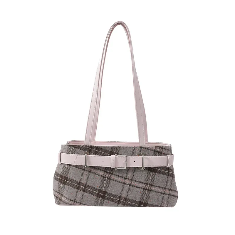 sacs à bandoulière en cuir pu doux rétro à carreaux, grande capacité, sacs à la mode pour femmes, vente chaude, sacs à main pour femmes avec fermeture éclair