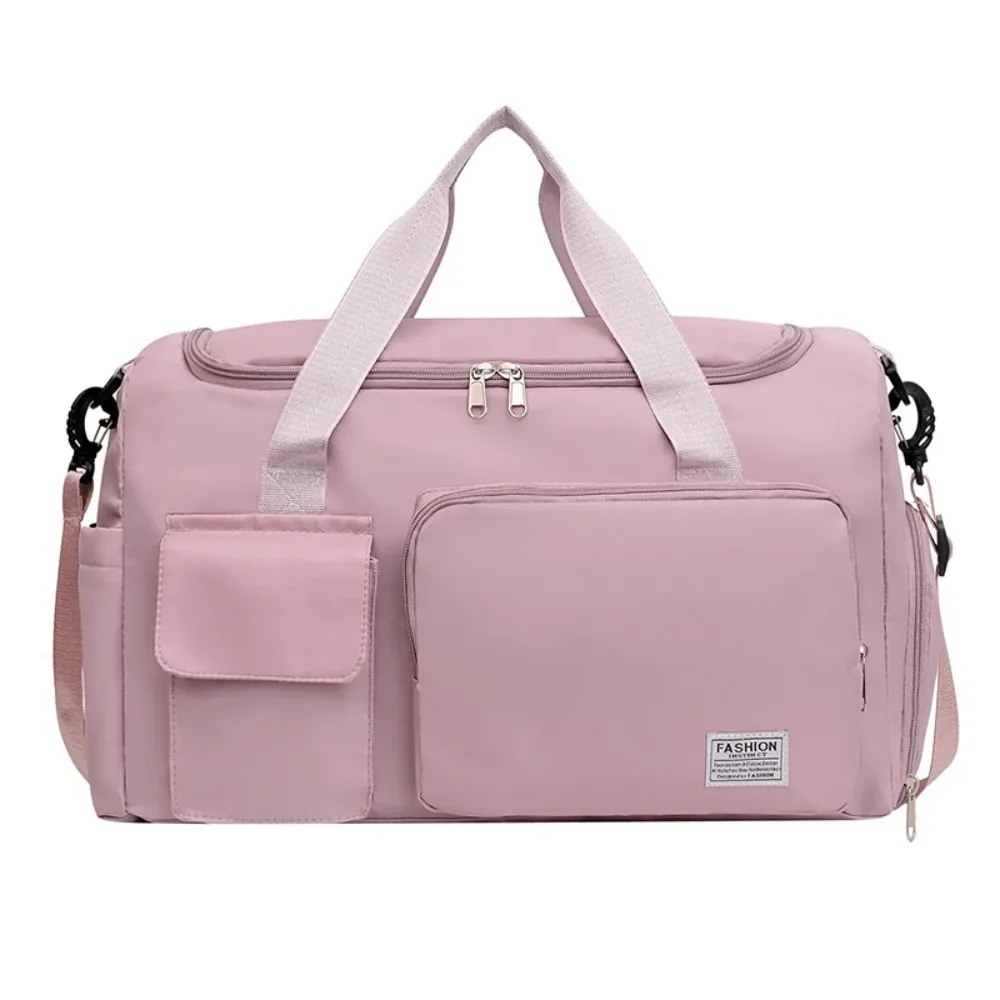 sac de voyage oxford pliable multifonctionnel en nylon, sac de sport multicouche avec compartiment à chaussure