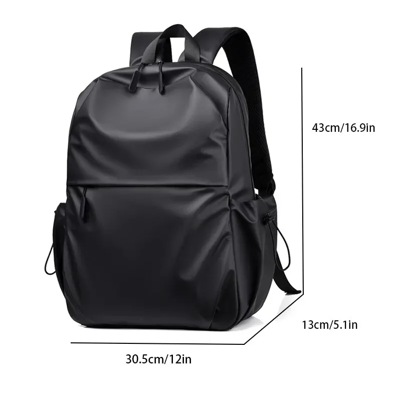 sac à dos de sport simple avec fermeture éclair, étanche, pour ordinateur, grande capacité, mode voyage, banlieue