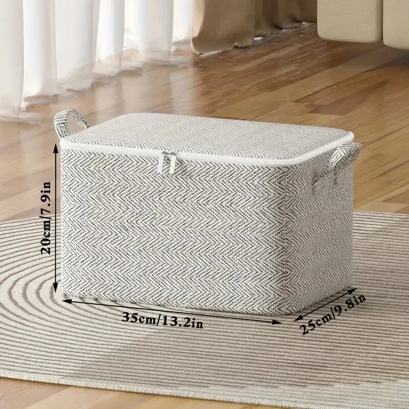 sac de rangement domestique de grande capacité, en matériau non tissé, organisateur de placard, peut être utilisé pour les couettes, les vêtements, les jouets, 1 pièce