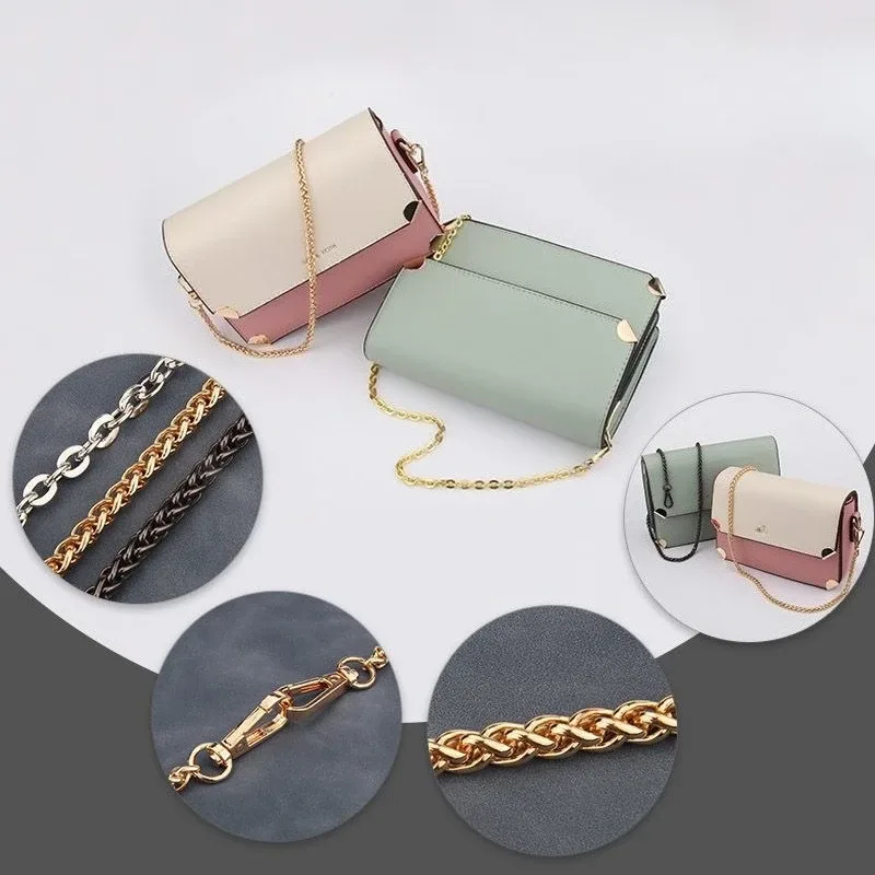 chaîne de sac à main, sangle de remplacement pour sac, chaîne en métal diy pour sac à bandoulière, 60 cm/23,6 pouces, 90 cm/35,4 pouces, 120 cm/47,2 pouces