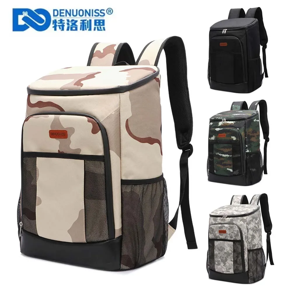 denuoniss 30l grande capacité sac à dos thermique porte alimentaire étanche refroidisseur sac à dos conteneur thermique grand isolation