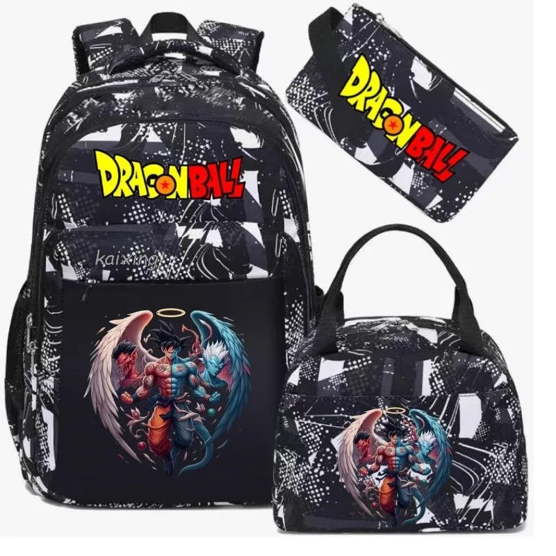 sac à dos camouflage dragon ball pour filles, sac de retour à l'école pour étudiants, poches pour garçons, capacité pour adolescents, sac à dos pour ordinateur portable, harajuku mochilas